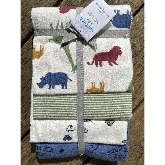 Carter's Other Nwt Carters 4 Receiving Baby Blankets Polar Bears